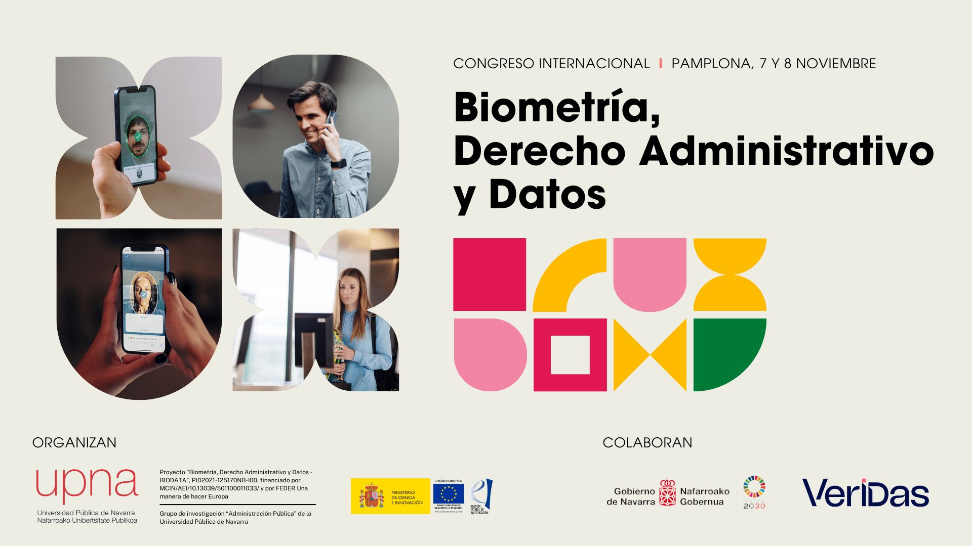 Congreso Internacional «Biometría, Derecho Administrativo y Datos» de la Universidad Pública de Navarra