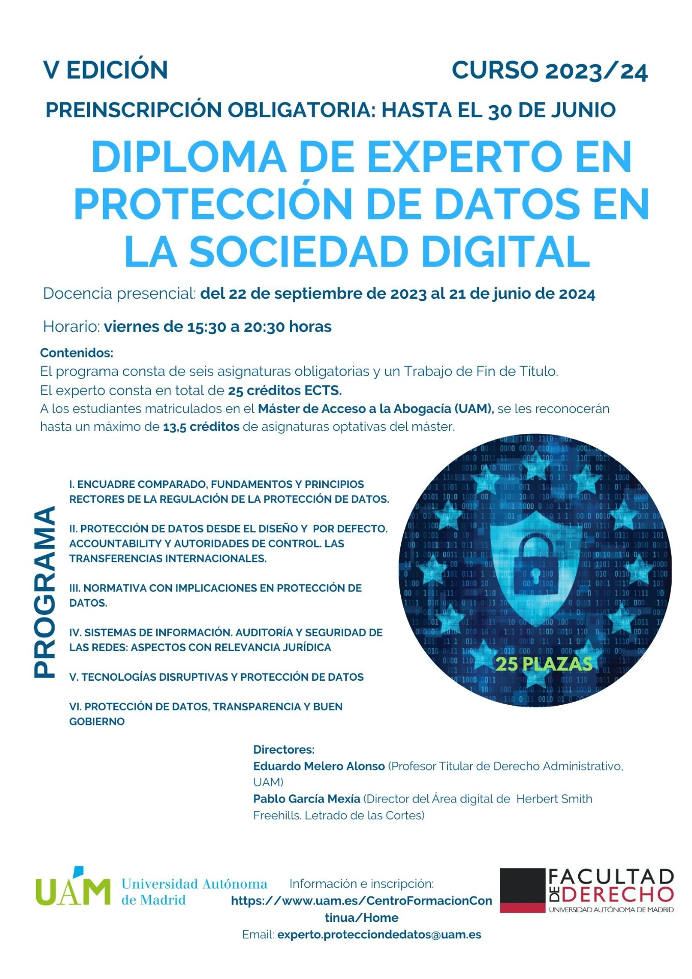 V ed. Diploma de Experto en protección de datos en la sociedad digital 